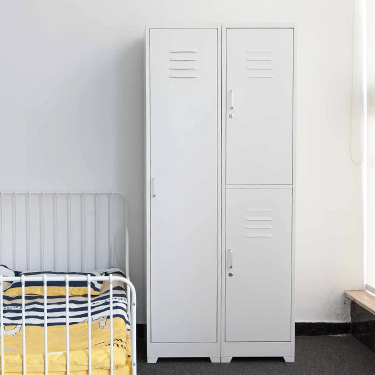 Bedroom Furniture Modern Design 2 Door Single Side Wardrobe Storage Cabinet