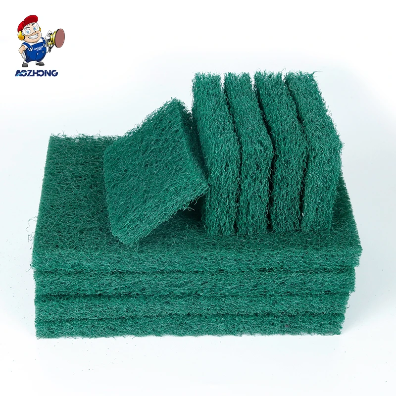 Scouring Pad Rolls  Tw Green Scouring Hand Pad Cleaning Professional Quality for Industrial and Kitchen
