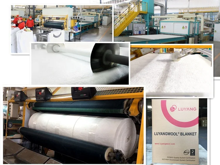  Огнеупорный материал LUYANGWOOL 1430 Гц одеяло из керамического