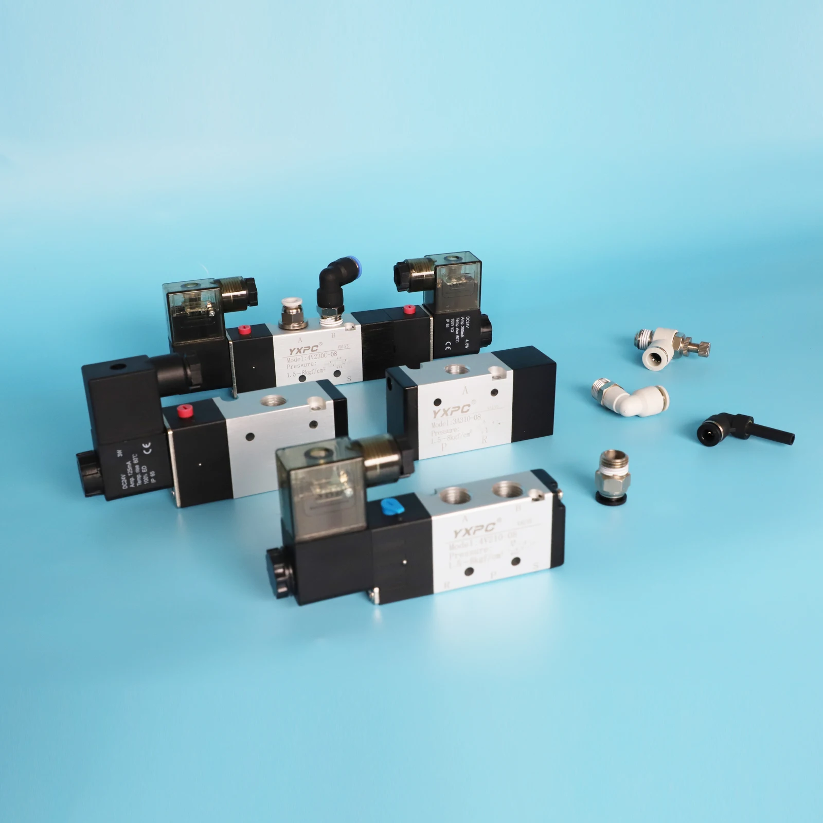 От производителя комплектного оборудования ЧПУ сделано пневматический направленный 1/4 дюймовые зубчатые воздуха Реверсивный dc24v Пневматический электромагнитный клапан 5 Путь