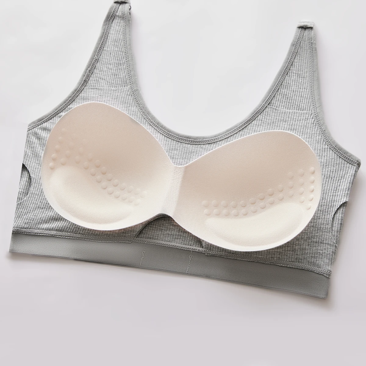 Womens Underwear Set Wireless  Sports Bras and Thong Panty Girl Soft Sleeping Bralette  And Underpants Set