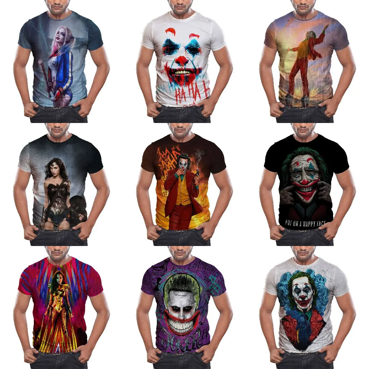 3D printed Custom Movie Marvel Leisure sports T-shirt Plush Toy Dolls Marvel Comics T shirts Cartoon Dolls