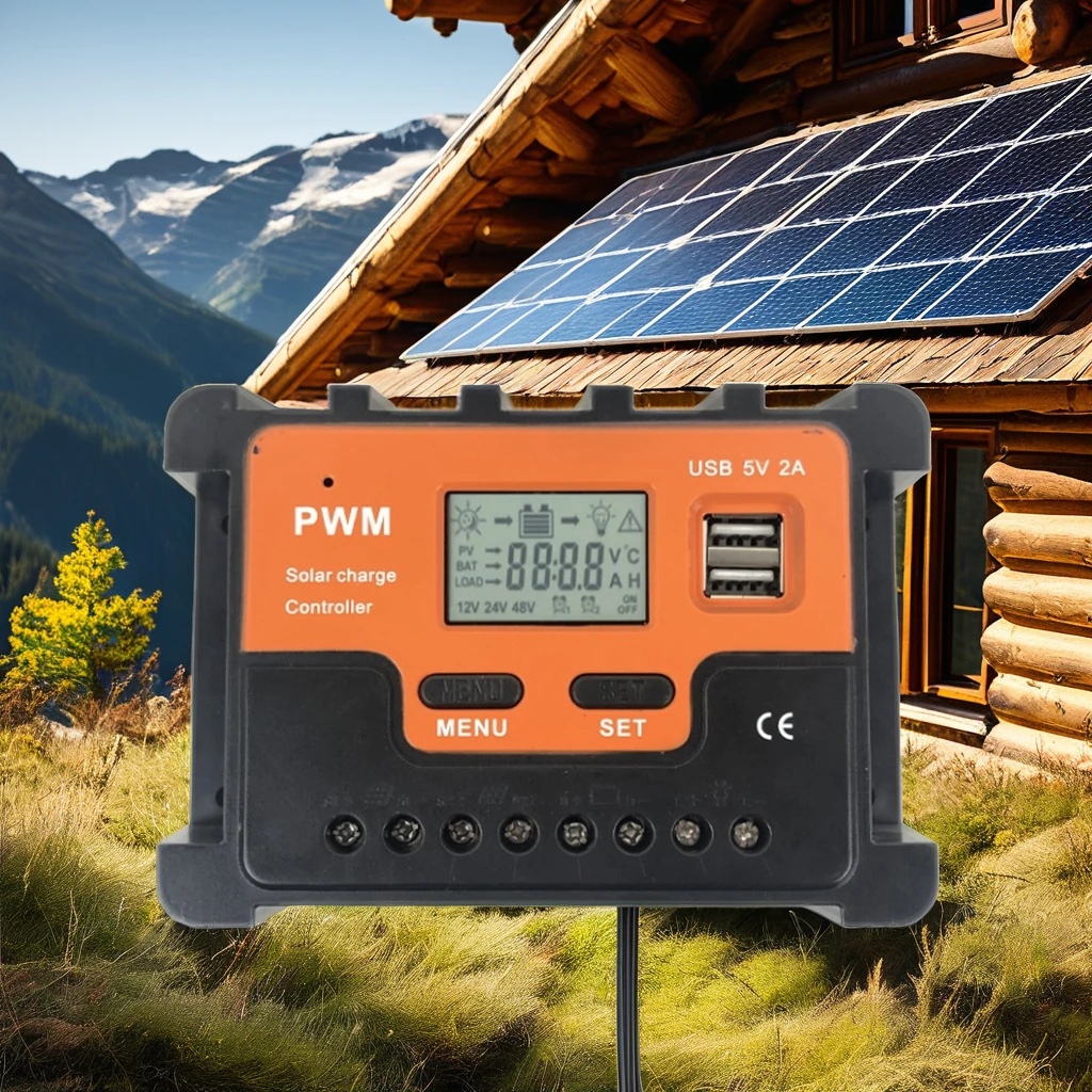 Высокое качество 10A-100A Солнечный PWM контроллер вне сетки светодиодный дисплей Контроллер освещения с автоматическим распознаванием