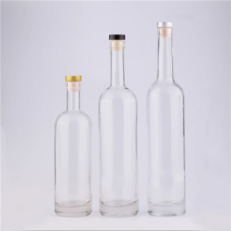 
Clear Glass Red Wine Bottle Empty Wine Bottle with Cork /Screw top 