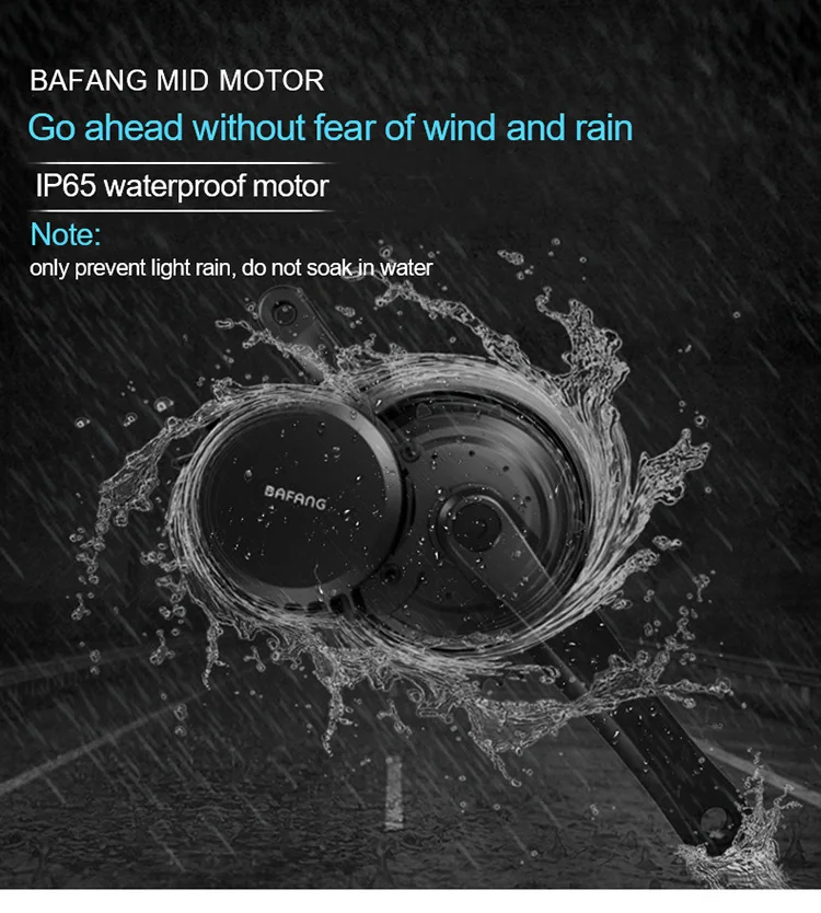 bafang bbs02b 36V 48V 750w mid motor electric bicycle conversion kit waterproof 250w 350w 500w ebike conversion kit