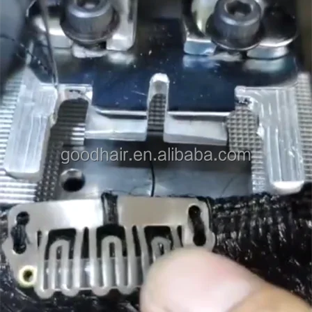 Teaching Fixing Snap Clip Comb Machine Sewing U Shape Clip Hair Extension Machine