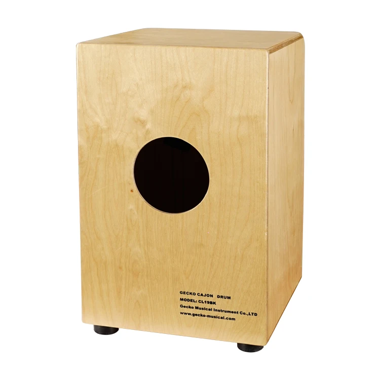 GECKO CL19CP Cajon box drum high quality percussion musical instrument birch wood Cloud wood cajon drum with steel string