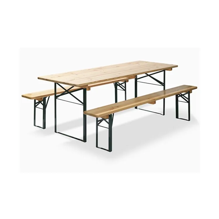 High Quality Picnic Beerset Bench and Table Outdoor Furniture Garden, Solid Wood