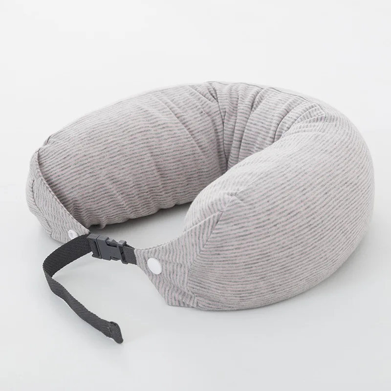 Customized Size U Shape Micro Beads Travel Neck Pillow For Airplanes Neck Pillow Soft Travel Pillow