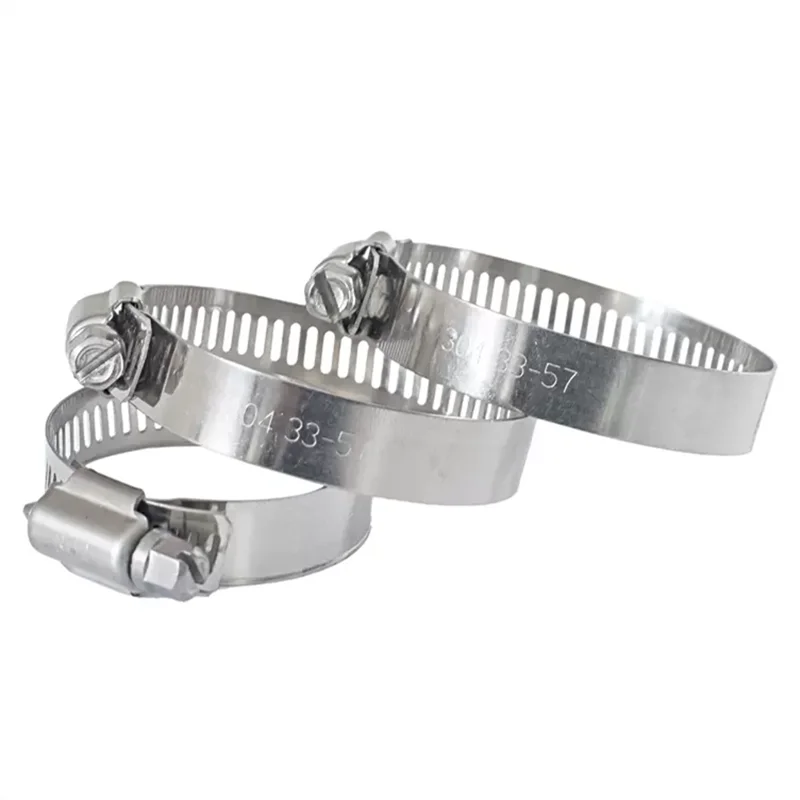 China Factory Price 316 Stainless Steel Quick Release Hydraulic Heavy Duty Pipe Clamp 1/4 American Type Hot Hose Clip Hose Clamp