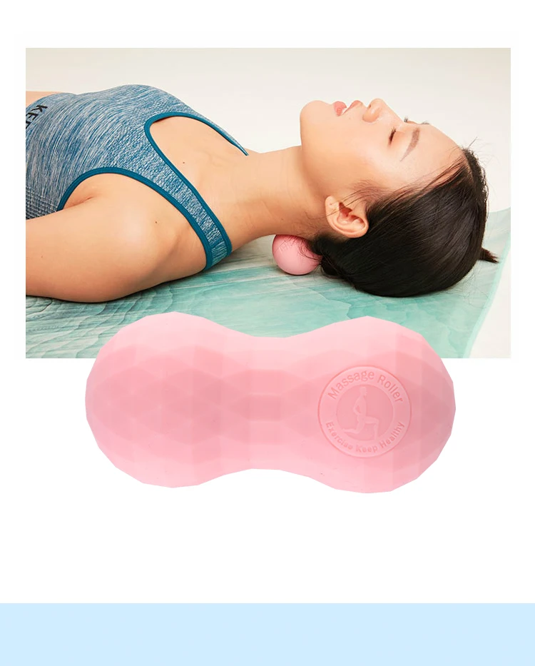 Double Lacrosse Massage Ball Silicone Gym Diamond Peanut Massage Ball gym