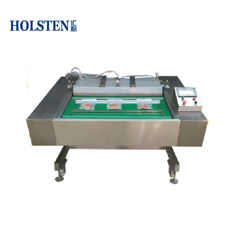 DZ-1000 automatic packing food rolling belt type rolling vacuum packaging machine