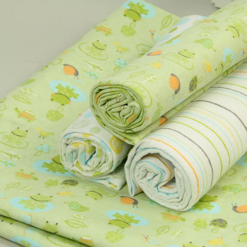 cotton flannel Baby Swaddle Blanket Unisex Swaddle Wrap 4pcs/set newborn Receiving Blanket set