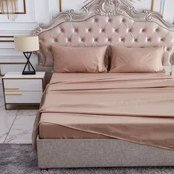 4PCS Wholesale Fitted Bedsheet Bed Sheets Pure Cotton Bedding Set for Hotel