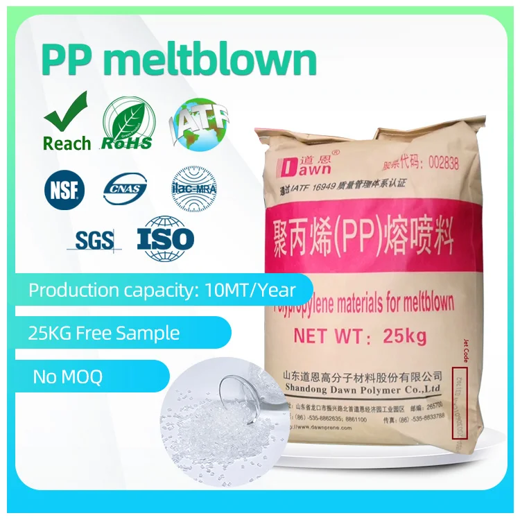 Wholesale price of raw polypropylene plastic raw material for melt blown fabric filtration pp materials in transparent granules
