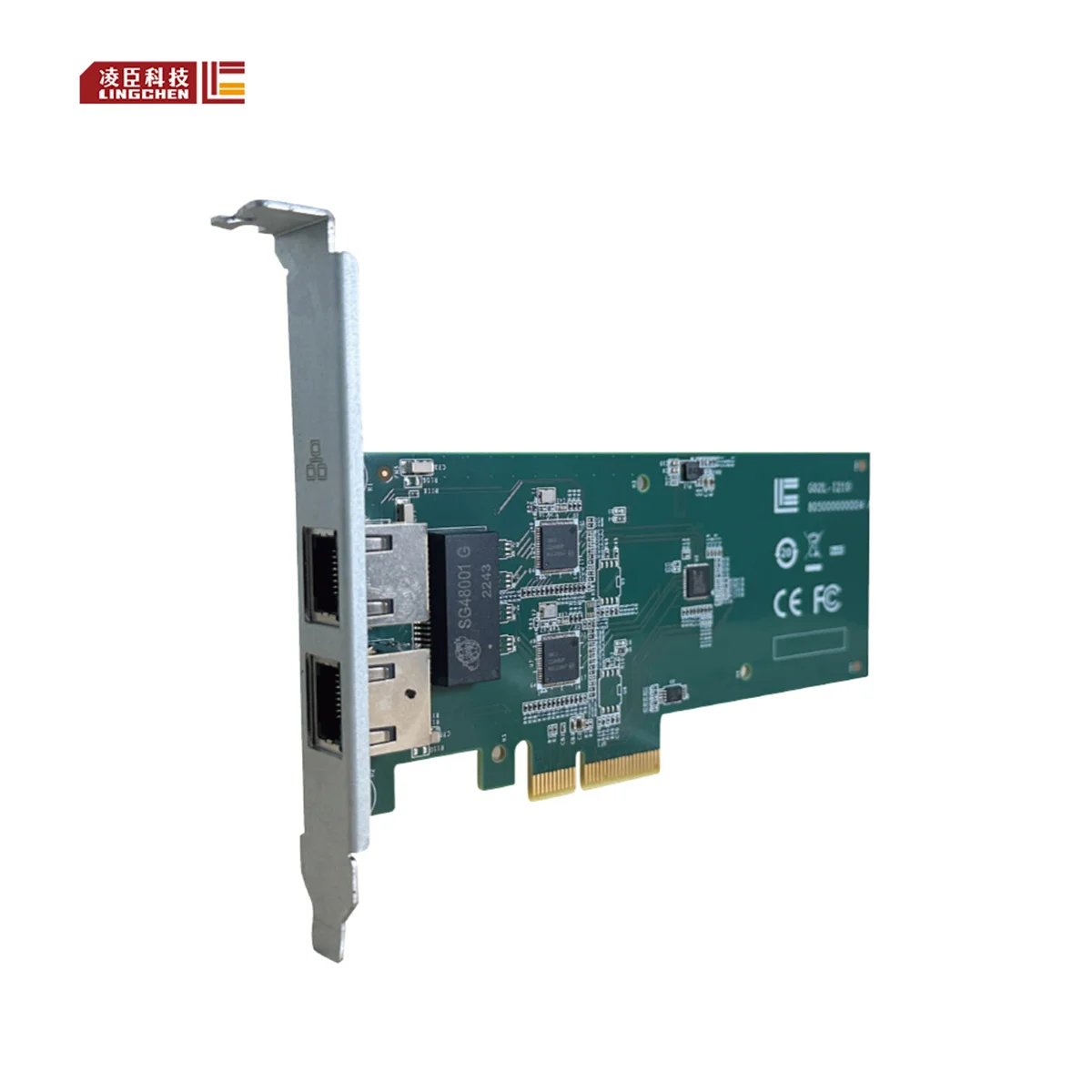 lingchen 10/100/1000Mpbs Safety certification CE/FCC industrial network card G02L-I210 for motion control application
