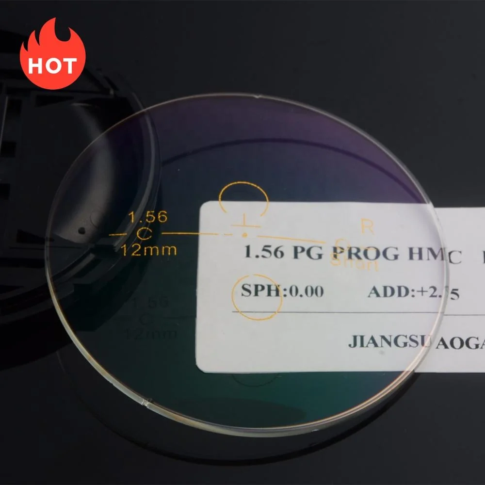 Mid index 1.56 progressive multifocal lens photochromic photo grey gray optical lenses