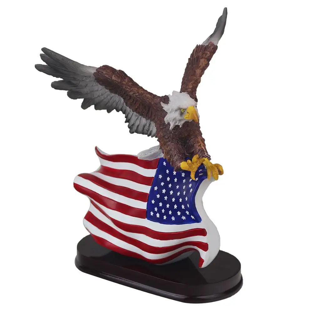 Design Art Deco Resin Eagle Statue Home Decor