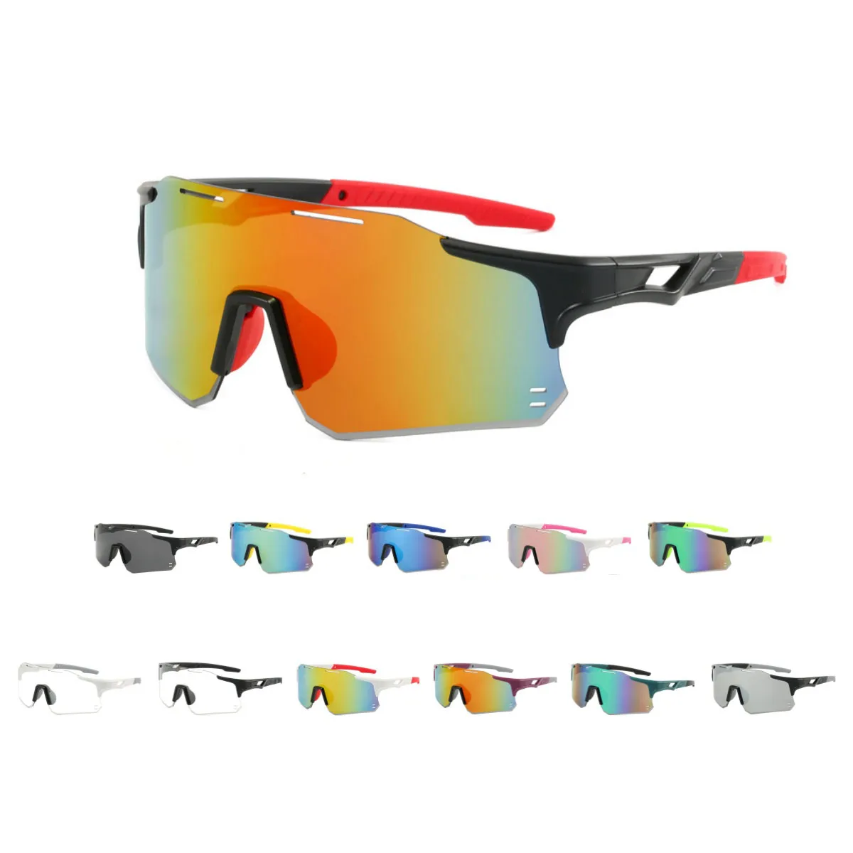 Новые фотохромные велосипедные очки UV400 Защитные солнцезащитные MTB шоссейные