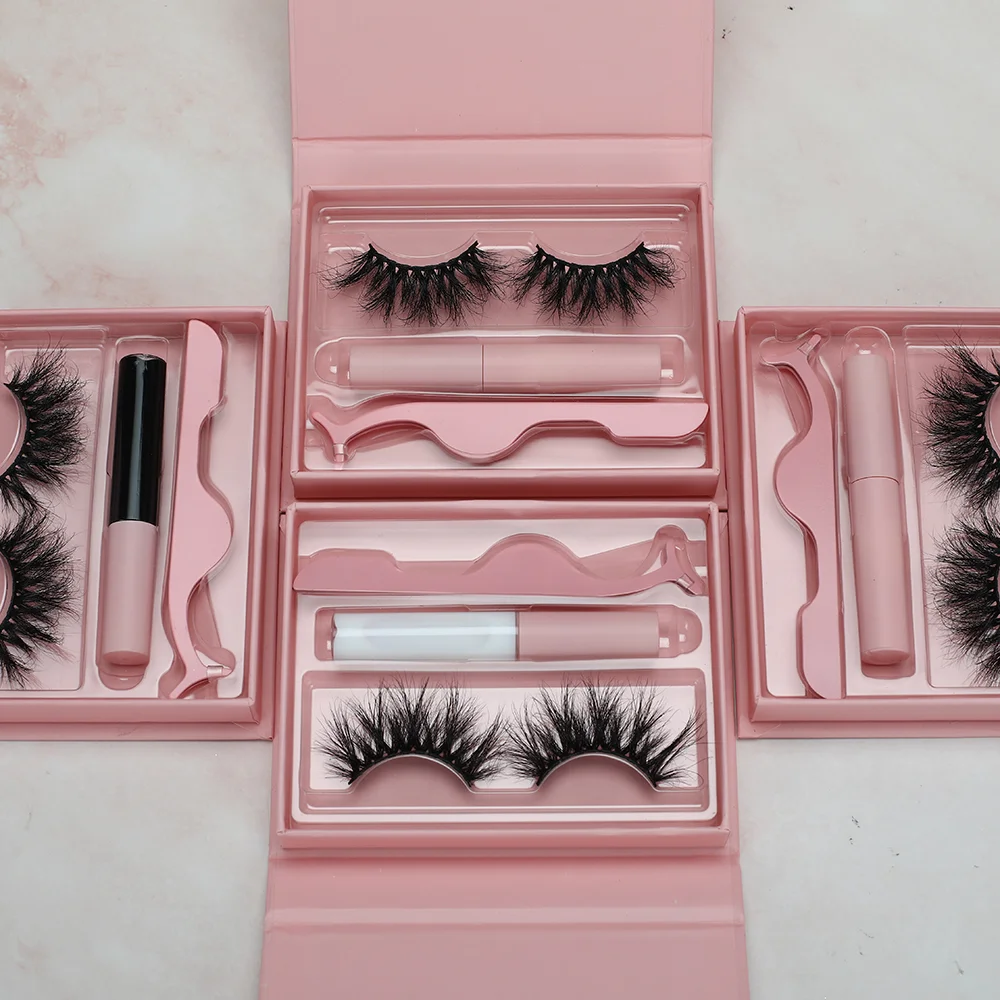 2022 Popular magnetic lashes single or double 3/5/6/10/magnet free glue magnetic eyelashes and custom package Magnetic