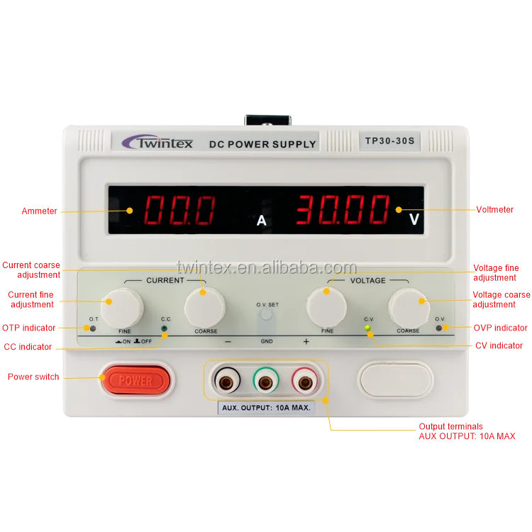 Twintex Long Service Life fuente de alimentacion laboratorio Variable Regulated Source Laboratory Power Supply 30V 40A