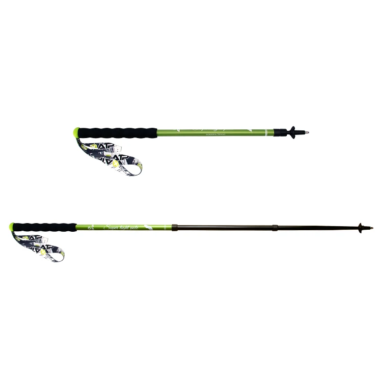 Индивидуальный логотип XATP EVA ручка Внутренний замок 3-секционная телескопическая палка для треккинга