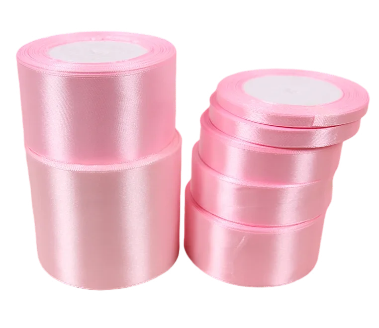 Ribbons 6 mm 9 mm Solid Color Satin Ribbon/Fabric Bulk for Gift Wrapping Packing Ribbon