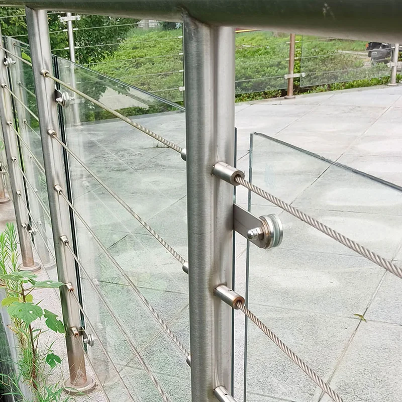 Modern Popular Outdoor Deck Balcony Cable Railing Post 304 316 Stainless Steel/Aluminium Stair Wire Handrails Balustrade