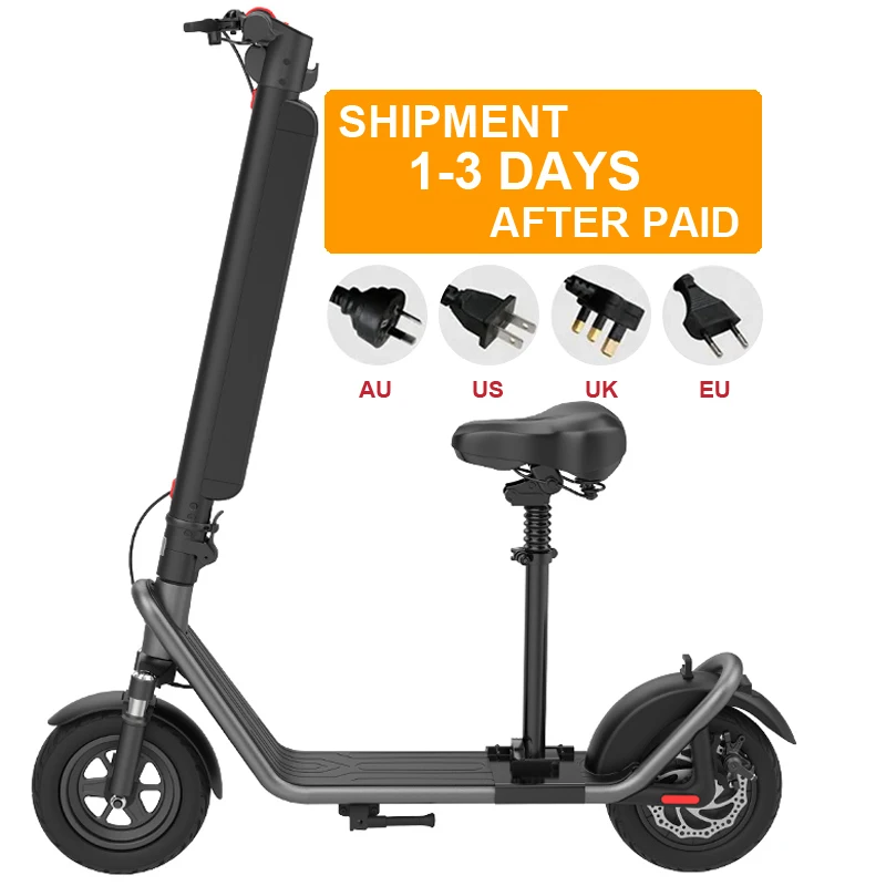 Wholesale China factory stocks 450w powerful motor LED display off-road escooter X11 adult folding mobility electric scooters