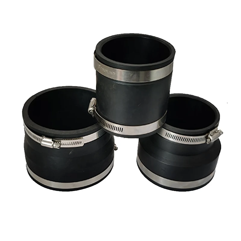 Rubber Stainless Steel Supporting External Universal Rubber Flexible Coupling For Pe Joint Pipe Coupled