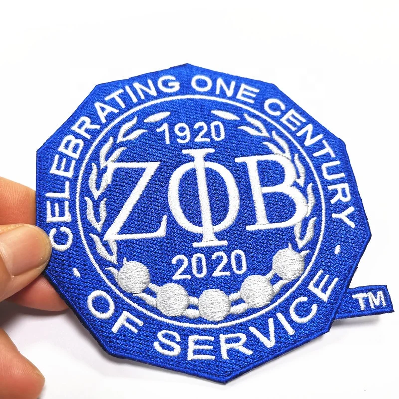 Badge Embroidered Iron On Custom Patches Twill Letter Badge patch