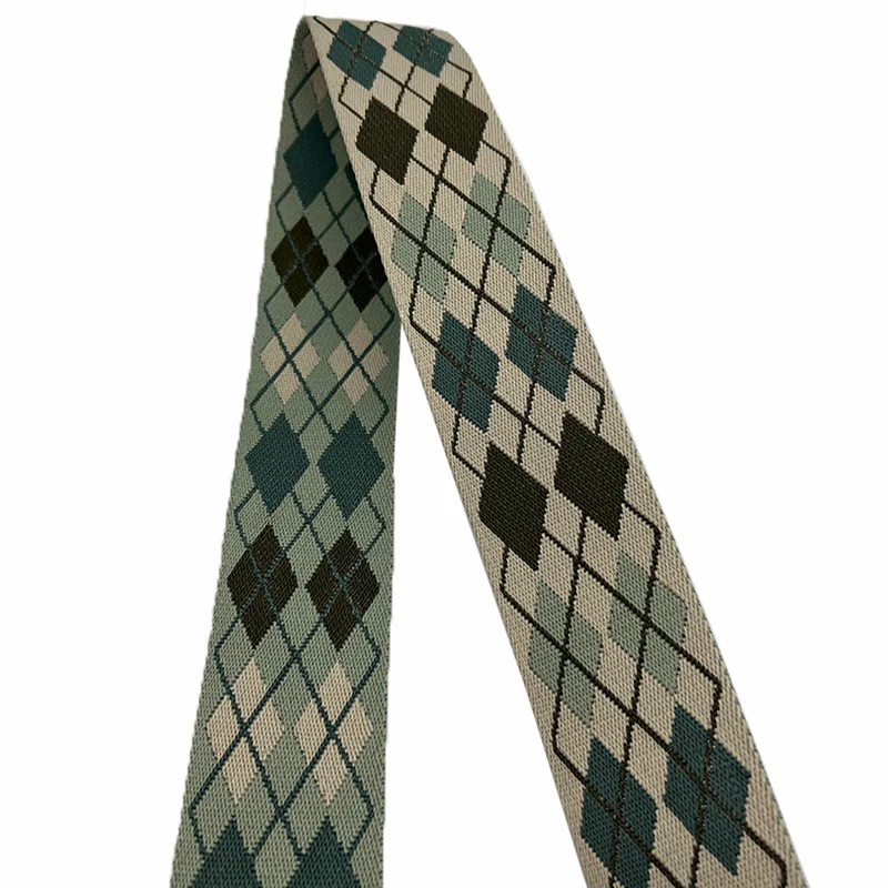 High Quality Italy Fashion Design  2 Inch 50MM New Arrival Bag Shoulder Strap Jacquard Webbing Belt