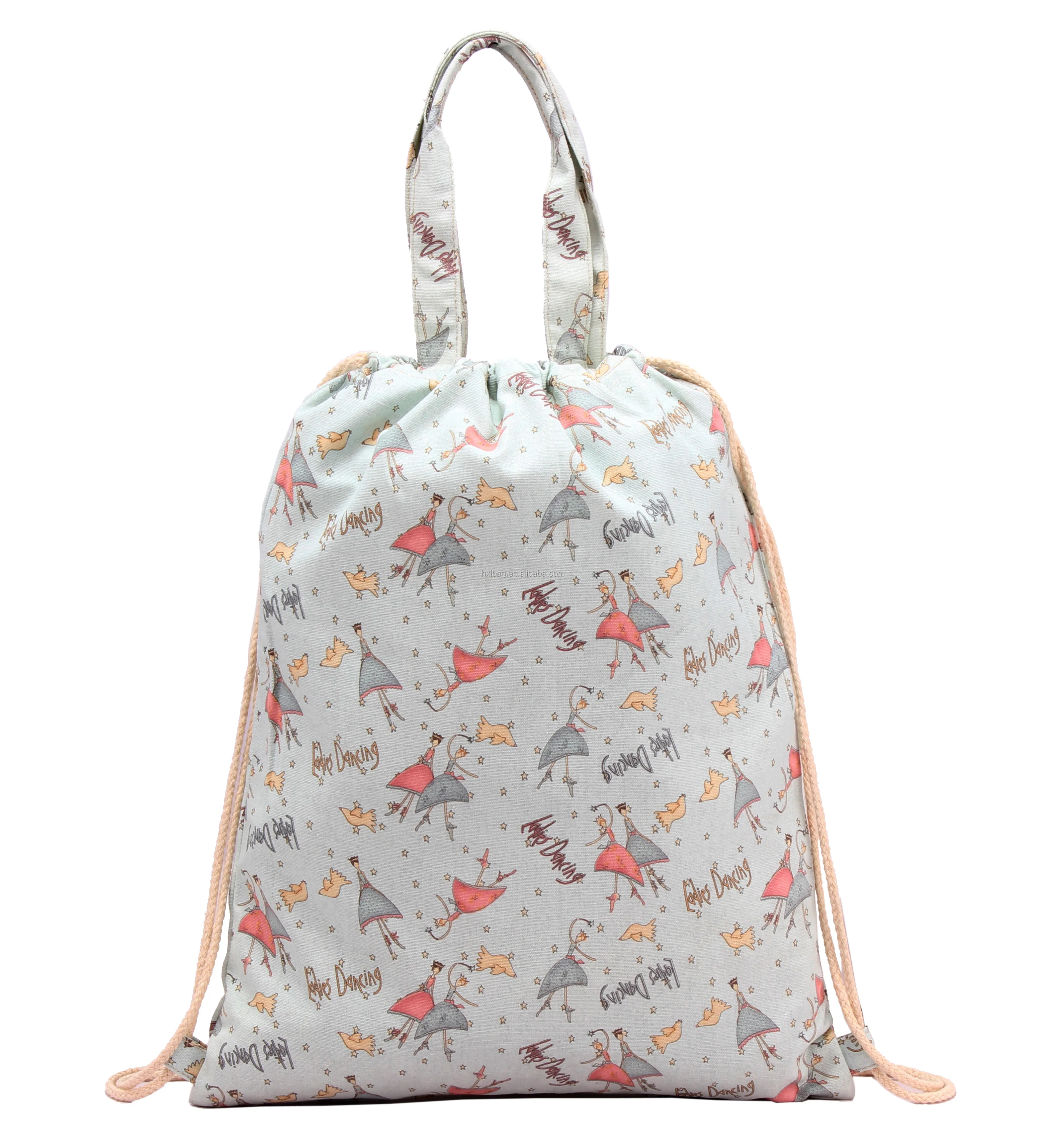 Wholesale Durable Cotton Drawstring Tote Bag Gifts Bag Accept Customized Logo Printing