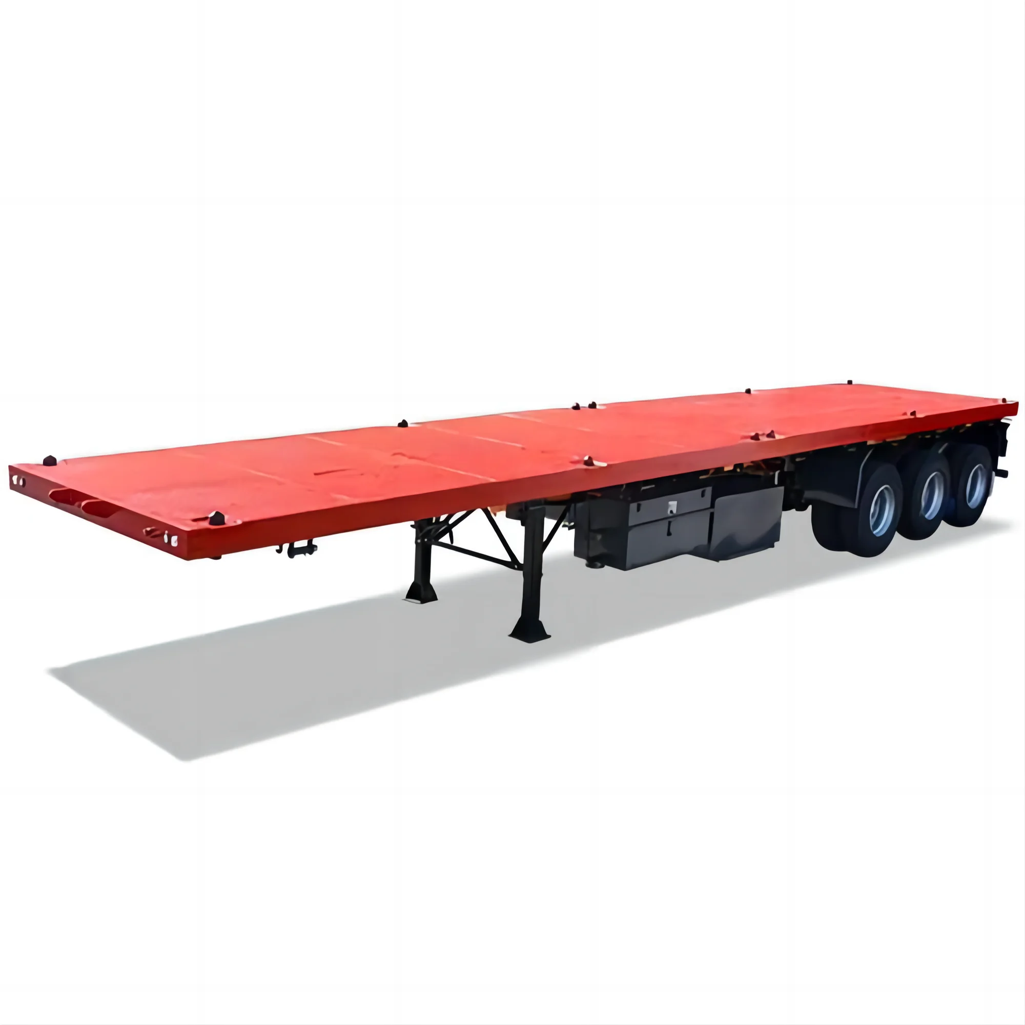 China high quality famous brand pan trailer 3/4/5 axles long trailer 20 ton 30 ton flatbed trailer for sale