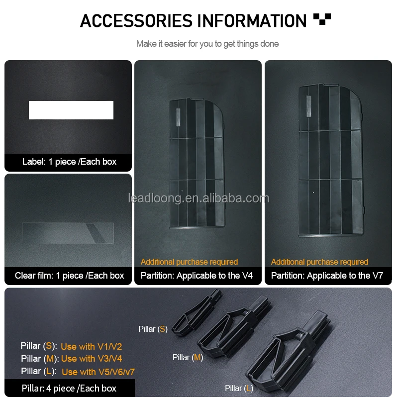 | Tool Organiser Box Rack Shelving Garage Workshop Storage Binthickened Combination Components Bin V1-1310 135*105*76MM 160PC