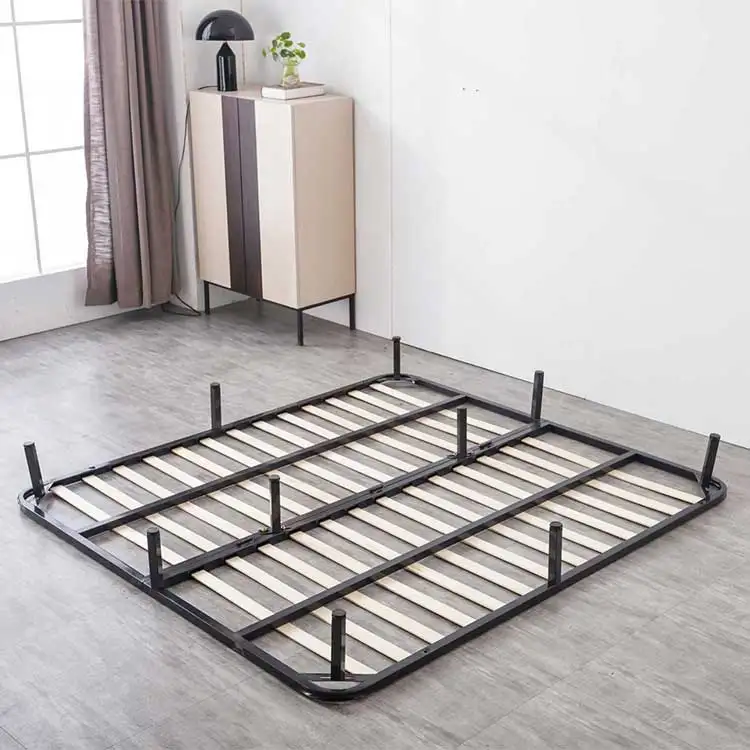 British Style OTTOMAN 5FT size Ottoman foldable wooden Slatted Metal Platform  slat Bed frame