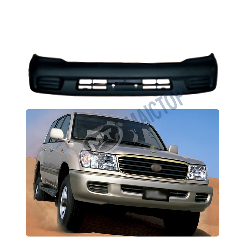 Maictop car accessories abs plastic front bumper for land cruiser 100 series lc100 fj100 1998 - 2006 2007