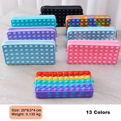 New Autism Women Shoulder Poping Push Pop Bubble Fidget Unicorn Handbags Pencil Bags Messenger Cat bag Pop Fidget Bag Toys