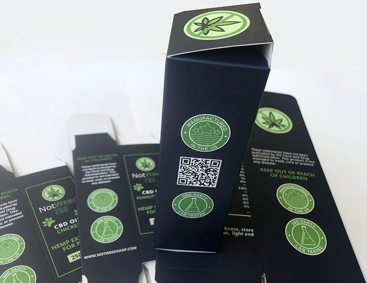 Custom 10ml/30ml dropper bottle paper packing box for hemp e-juice beard cbd oil perfume supplements products packaging boxes