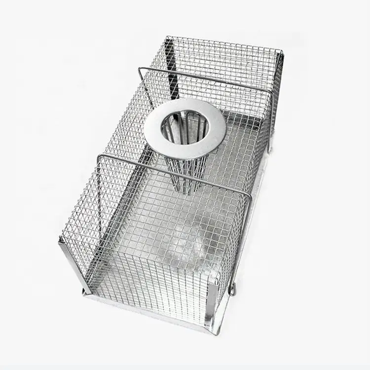Outdoor Indoor Use Reusable Humane Mouse Live Trap Rat Catcher Cage with Iron Galvanized Wire Metal Mice Control