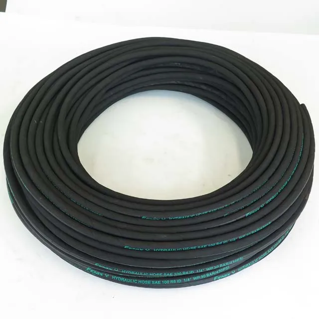 1/4 inch yellow cloth surface SAE 100 R6  water hose