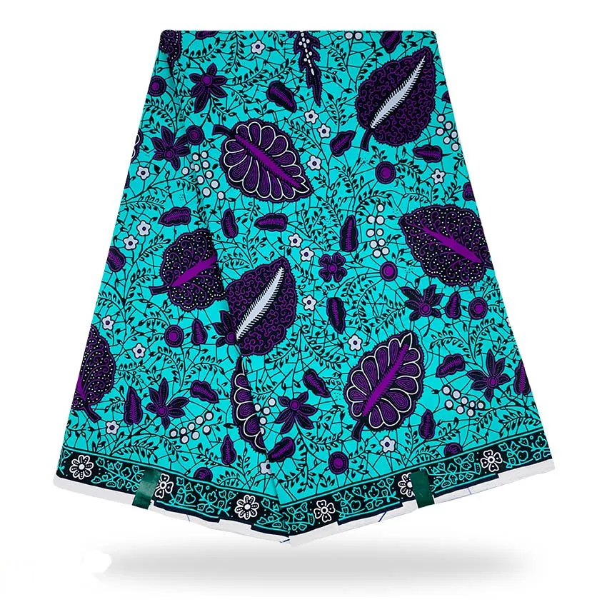 Wholesale Colorful Ankara Fabric Original Real Wax 100% Cotton African Wax Print Fabric Hollandais Style