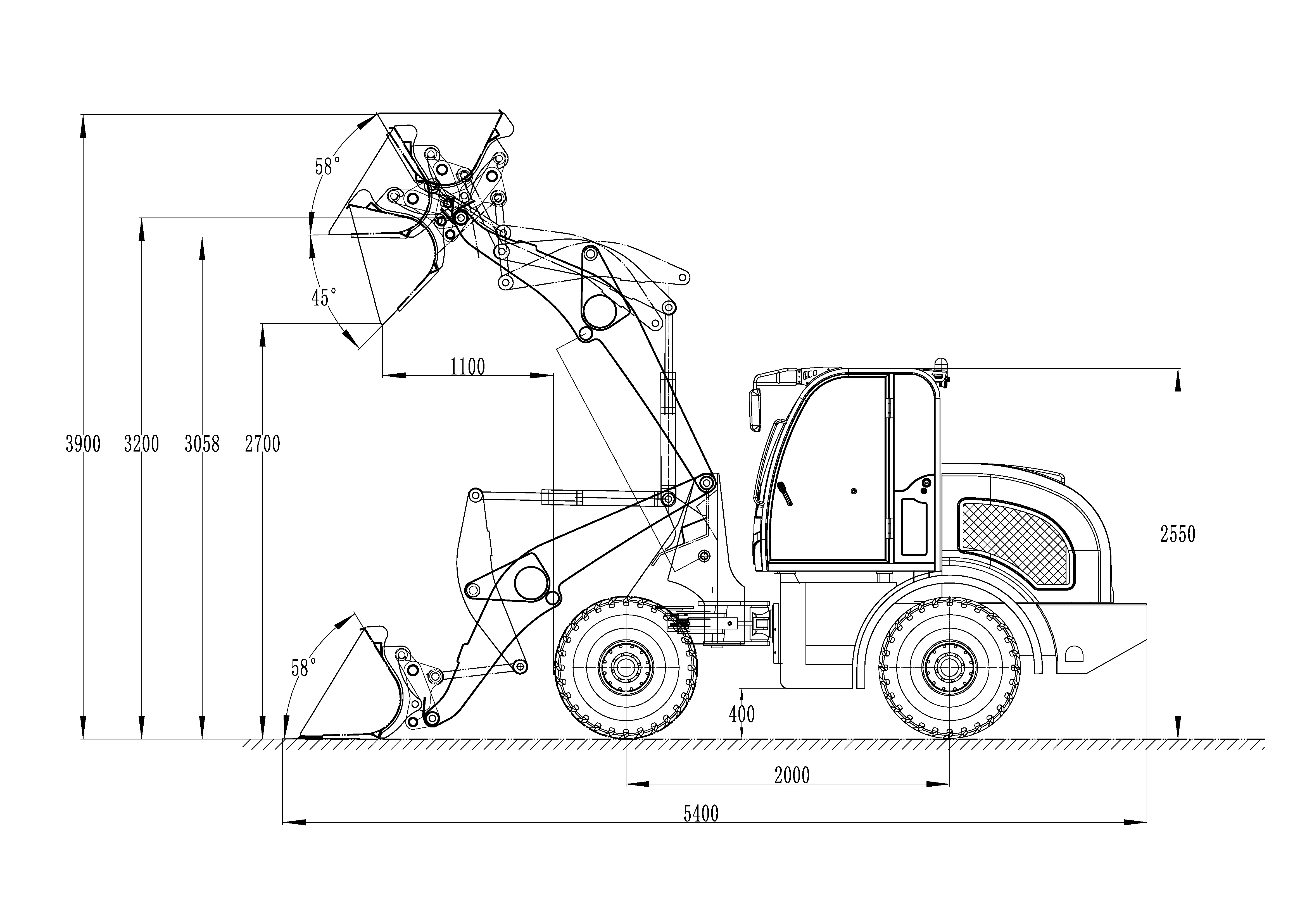 Top brand hot sales construction works 1.6 ton front end loader wheel loader