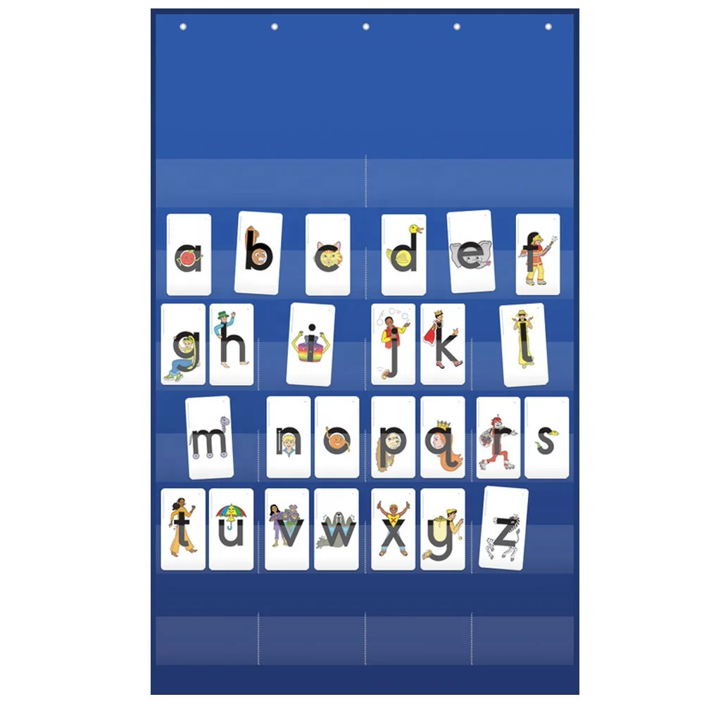 Wholesale Custom Baby Kids Learning Letters Pocket Chart For Classroom