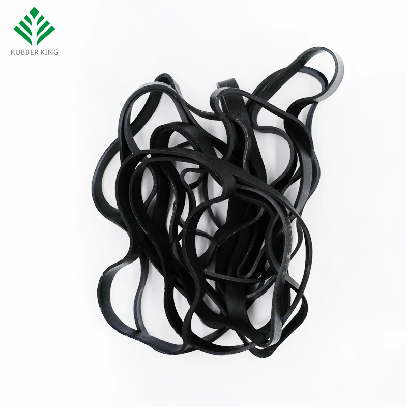 Security Latex High Quality Direct Supply Cheap Price Power Black Custom Size Rubber Band