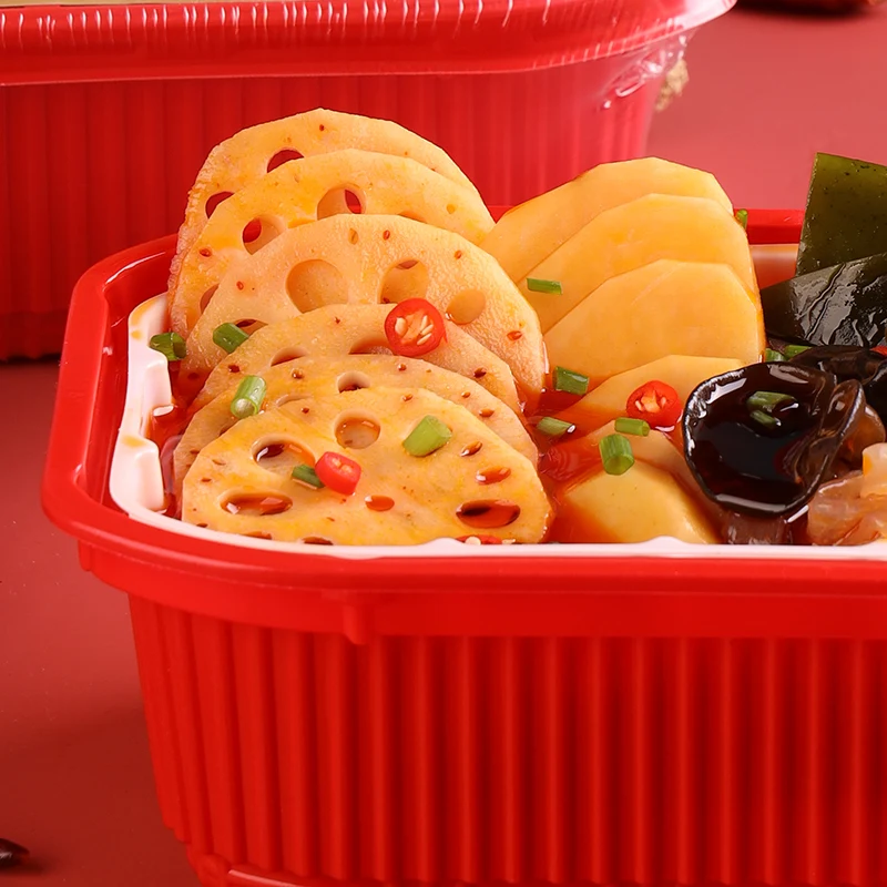 OEM Wholesale 260g Self heating hot pot spicy vegetable instant food tasty Vegetarian self heating ready to eat hot pot