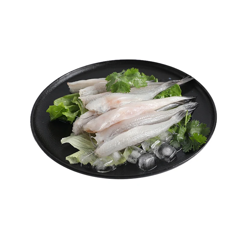 Frozen seafood seller Silver fish with Capelin Roe