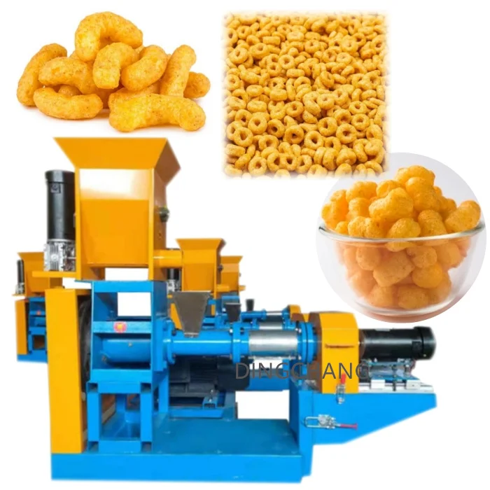 Commercial	corn flakes puffed	industrial gourmet popcorn making machine commerci	rice crispy snacks food making equipment