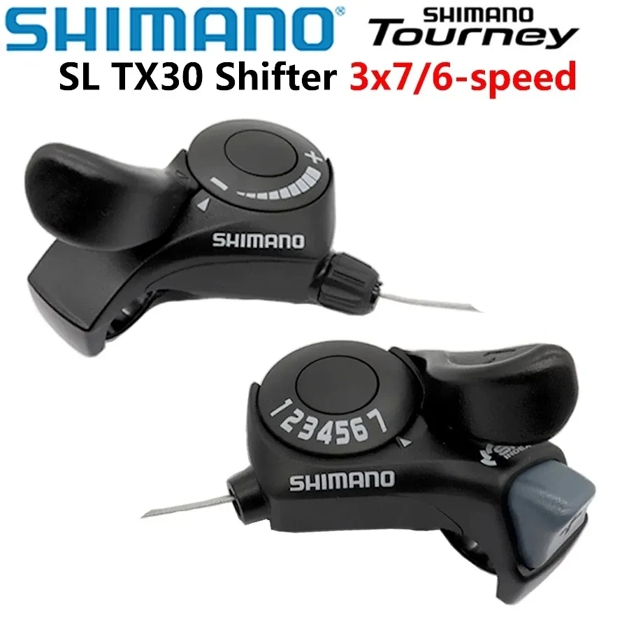 Горных велосипедов Shimano турнир SL TX30 велосипед переключения передач 6/7/18/21 скорость SL-TX50 перемещения рычага для Внутренняя Шестерня кабеля в комплекте оригинальных запасных частей