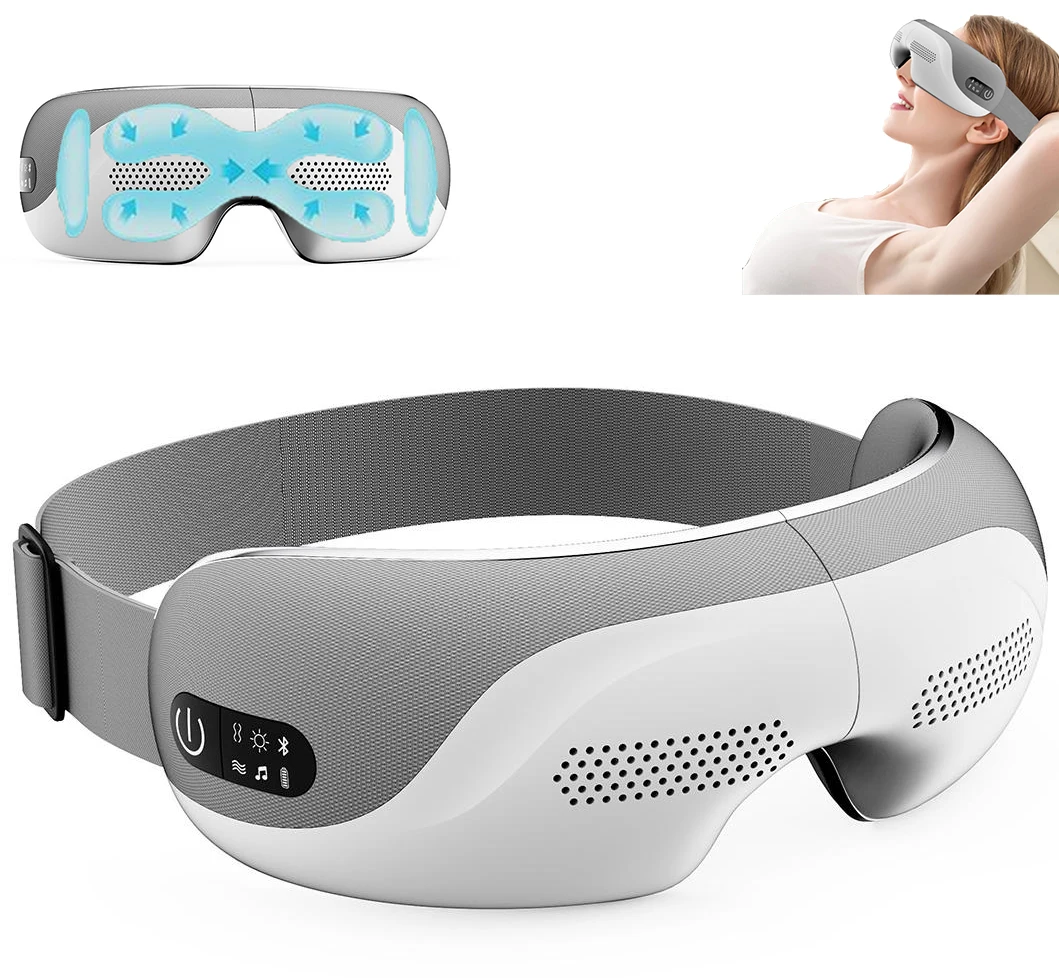 2024 phenitech Smart Eye Massager With Bluetooth Music and Heating to reduce eye strain Visual Eye Massager